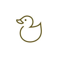 Obraz na płótnie Canvas Web line icon. Rubber duck