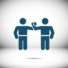 greeting icon stock vector illustration flat design