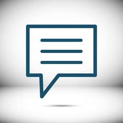 Speech Bubbles Icon. Chat pictogram icon stock vector illustration