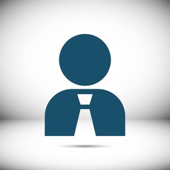Man icon stock vector illustration flat design