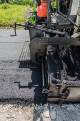 Asphalt road paver paiving machine construction industry roadwork repair