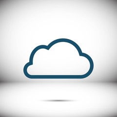 cloud icon stock vector illustration flat design