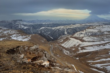 Caucasus in winter