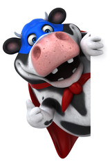 Super cow - 3D Illustration