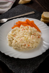 Homemade salad coleslaw
