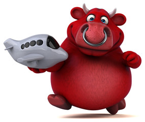 Naklejka premium Red bull - 3D Illustration