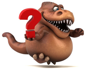 Fun Trex - 3D Illustration © Julien Tromeur