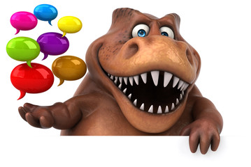 Fun Trex - 3D Illustration © Julien Tromeur