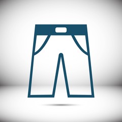 pants icon stock vector illustration flat design