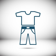clothing icon stock vector illustration flat design
