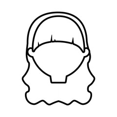 head female woman thin line vector illustration eps 10