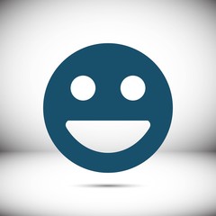 Fototapeta premium Smile icon stock vector illustration flat design