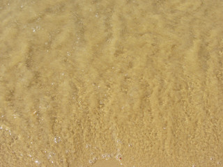 Sand under water