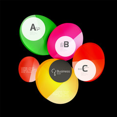 Geometrical abstract infographics banner template