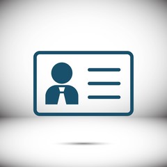 id icon stock vector illustration flat design