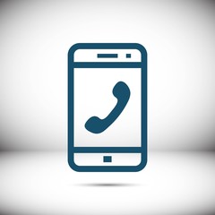 phone icon stock vector illustration flat design