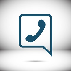 phone icon stock vector illustration flat design