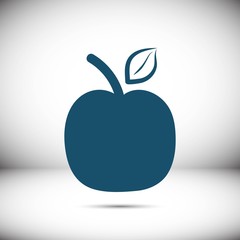 apple icon stock vector illustration flat design