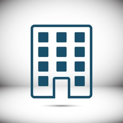 hotel icon stock vector illustration flat design