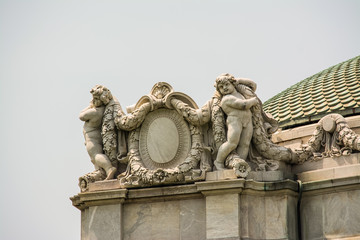 Fototapeta premium Thai and European architectural very beautiful and high value.