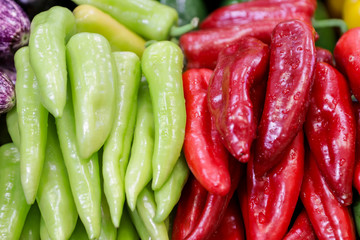 Peppers variety for sale in the greek market.