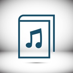 audiobook icon stock vector illustration flat design