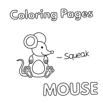 Cartoon Mouse Coloring Book