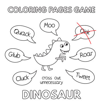 Cartoon Dinosaur Coloring Book