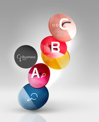 Circle abstract background