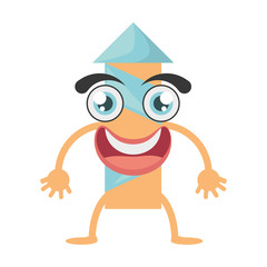 cartoon firework rocket festive vector illustration eps 10