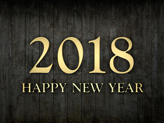 New Year 2018 - 3D Rendered Image