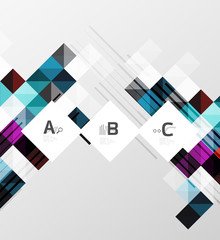 Modern square abstract background