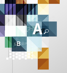 Modern square abstract background