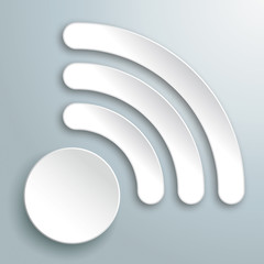 Obraz premium Paper WiFi Infographic