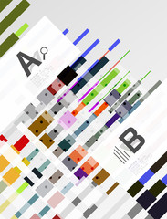 Abstract geometrical texture with infographic options