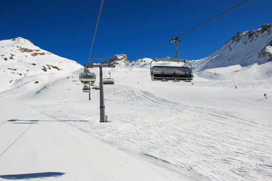 impianto di risalita e pista da sci in Valtournanche