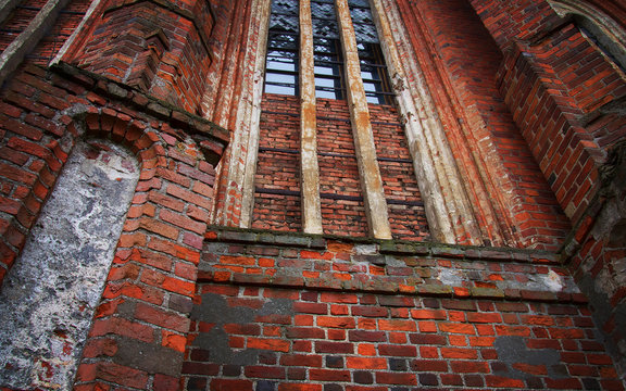 Church red bricks  Wall