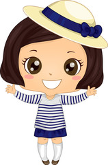 Girl Striped Breton Shirt