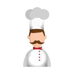 Chef cartoon character icon vector illustration graphic design