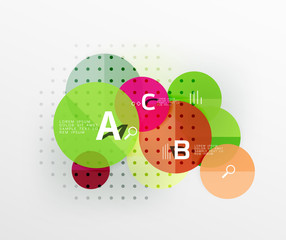 Circle geometric abstract background