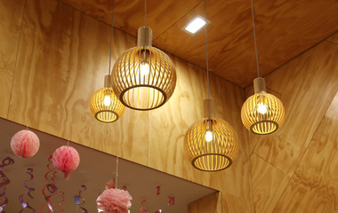 Fototapeta premium Modern ceiling lamps lighting equipment