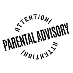 Parental Advisory rubber stamp. Grunge design with dust scratches. Effects can be easily removed for a clean, crisp look. Color is easily changed.