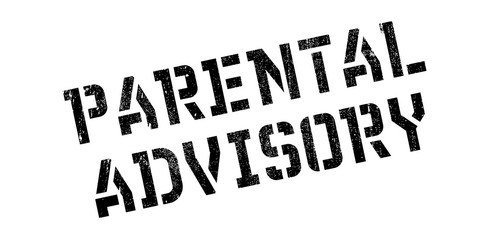 Parental Advisory rubber stamp. Grunge design with dust scratches. Effects can be easily removed for a clean, crisp look. Color is easily changed.