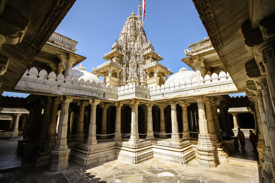 Famous Jain temple (Adinatha temple) in Ranakpur, Rajasthan, India
