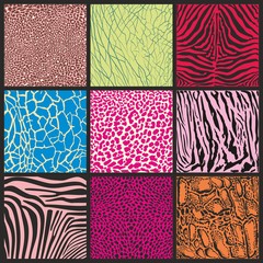 Abstract set of camouflage African