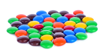 candy on white background
