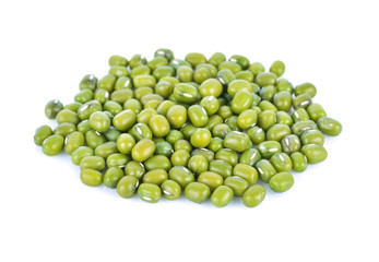 mung bean on white background