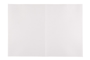 half fold plain page