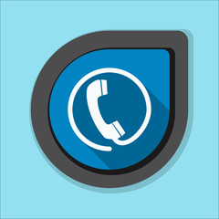 Contact phone button Illustration