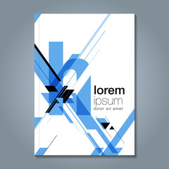 Abstract minimal geometric line background for business annual report book cover brochure flyer poster